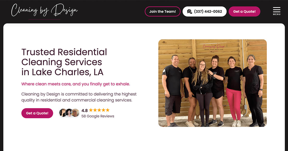 Excellent cleaning service in the Lake Charles area - Cleaning by Design